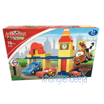 Khonglendee ชุดบล๊อคตัวต่อ THE RACING CAR NO.5119 (76 PCS) ป้อมนาฬิกา Khonglendee ชุดบล๊อคตัวต่อ THE RACING CAR NO.5119 (76 PCS) ป้อมนาฬิกา