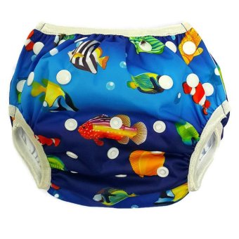 BABYKIDS95 กางเกงผ้าอ้อมว่ายน้ำ ปรับขนาดได้ รุ่น Digital Print ไซส์เด็กแรกเกิด-7 กก. ลายปลา(สีน้ำเงิน) BABYKIDS95 กางเกงผ้าอ้อมว่ายน้ำ ปรับขนาดได้ รุ่น Digital Print ไซส์เด็กแรกเกิด-7 กก. ลายปลา(สีน้ำเงิน)