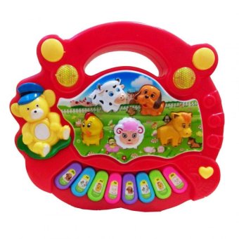 DD Baby Animal Farm Piano ออร์แกนมินิเสียงสัตว์ (สีแดง) DD Baby Animal Farm Piano ออร์แกนมินิเสียงสัตว์ (สีแดง)