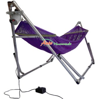 Auto Hammock เปลไกวเด็กอัตโนมัติแบบเปลญวนใหญ่สีม่วงกับมอเตอร์ Vinanoi 80 Kg. Auto Hammock เปลไกวเด็กอัตโนมัติแบบเปลญวนใหญ่สีม่วงกับมอเตอร์ Vinanoi 80 Kg.