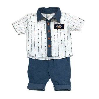 ฺBaby เซ็ทเสื้อผ้าเด็กชาย 2ชิ้น เสื้อเชิ๊ตแขนสั้น + ยีนส์ ฺBaby เซ็ทเสื้อผ้าเด็กชาย 2ชิ้น เสื้อเชิ๊ตแขนสั้น + ยีนส์