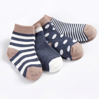 Baby Touch ถุงเท้าเด็ก ยาวบาง เซตทูโทน 4 คู่ (น้ำเงิน) Baby Touch ถุงเท้าเด็ก ยาวบาง เซตทูโทน 4 คู่ (น้ำเงิน)