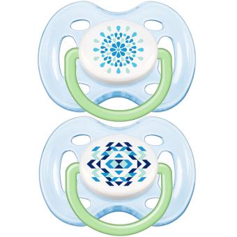 Philips Avent จุกนมหลอกเอเวนท์ รุ่นระบายอากาศแฟชั่น 0-6 เดือน สีฟ้า แพ็ค 2 ชิ้น Philips Avent จุกนมหลอกเอเวนท์ รุ่นระบายอากาศแฟชั่น 0-6 เดือน สีฟ้า แพ็ค 2 ชิ้น