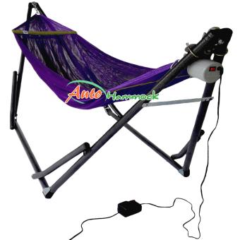 Auto Hammock เปลไกวเด็กอัตโนมัติแบบเปลญวน(ขนาดจัมโบ้)สีม่วงกับมอเตอร์ Vinanoi100Kg. Auto Hammock เปลไกวเด็กอัตโนมัติแบบเปลญวน(ขนาดจัมโบ้)สีม่วงกับมอเตอร์ Vinanoi100Kg.