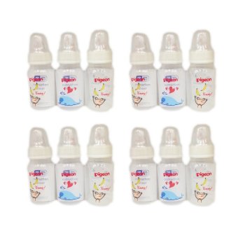 PIGEON ขวด RPP MODERN ลายการ์ตูนรูปลิง/ปลา 4 oz (120ml) พร้อมจุกคลาสสิค S 3 ขวด/แพ็ค 4 แพ็ค PIGEON ขวด RPP MODERN ลายการ์ตูนรูปลิง/ปลา 4 oz (120ml) พร้อมจุกคลาสสิค S 3 ขวด/แพ็ค 4 แพ็ค