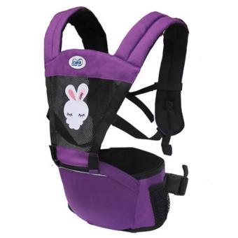 สีม่วง ระบายอากาศได้ ไหล่คู่ Baby Carrier ผู้ให้บริการทารก เอว เข็มขัด with เอว ม้านั่ง - intl สีม่วง ระบายอากาศได้ ไหล่คู่ Baby Carrier ผู้ให้บริการทารก เอว เข็มขัด with เอว ม้านั่ง - intl