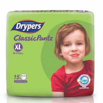 Drypers ผ้าอ้อมสำหรับเด็ก รุ่น Classicpantz XL 15 ชิ้น Drypers ผ้าอ้อมสำหรับเด็ก รุ่น Classicpantz XL 15 ชิ้น