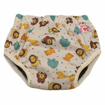BABYKIDS95 Day Pant ชาโคล ผ้าอ้อมเอวสวม กันน้ำ A18 Size M รอบเอว 14-20 นิ้ว (Mix Animal-White) BABYKIDS95 Day Pant ชาโคล ผ้าอ้อมเอวสวม กันน้ำ A18 Size M รอบเอว 14-20 นิ้ว (Mix Animal-White)