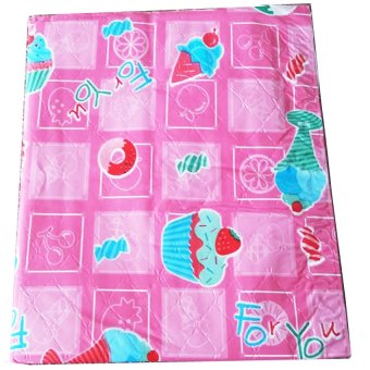Baby Home ผ้ายางรองที่นอนเด็ก ขนาด 15x15นิ้ว ลายการ์ตูน (สีชมพู) Baby Home ผ้ายางรองที่นอนเด็ก ขนาด 15x15นิ้ว ลายการ์ตูน (สีชมพู)