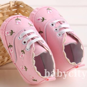 รองเท้าหัดเดิน รองเท้าเด็กอ่อน รองเท้าเด็กพื้นผ้า baby shoe Prewalker ของใช้เด็กอ่อน รองเท้าทารก รองเท้าเด็กเล็ก สีชมพู ลายดอกไม้ รองเท้าหัดเดิน รองเท้าเด็กอ่อน รองเท้าเด็กพื้นผ้า baby shoe Prewalker ของใช้เด็กอ่อน รองเท้าทารก รองเท้าเด็กเล็ก สีชมพู ลายดอกไม้