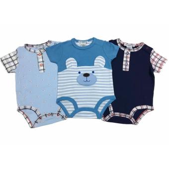 LITTLE BABY M เสื้อผ้าเด็กเล็ก บอดี้สูท set หมีสีฟ้า 3 ตัว LITTLE BABY M เสื้อผ้าเด็กเล็ก บอดี้สูท set หมีสีฟ้า 3 ตัว
