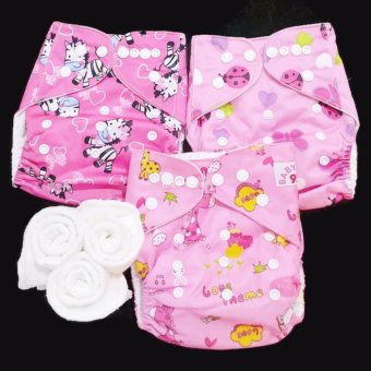 กางเกงผ้าอ้อม กันน้ำ PUL +แผ่นซับไมโครฯ Size:3-16กก. เซ็ท3ตัว A3-3010 กางเกงผ้าอ้อม กันน้ำ PUL +แผ่นซับไมโครฯ Size:3-16กก. เซ็ท3ตัว A3-3010
