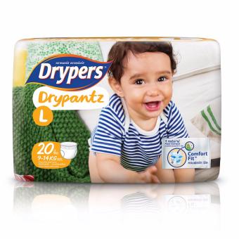 Drypers ผ้าอ้อมสำหรับเด็ก รุ่น Drypantz L 20 ชิ้น Drypers ผ้าอ้อมสำหรับเด็ก รุ่น Drypantz L 20 ชิ้น