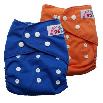 BABYKIDS95 กางเกงผ้าอ้อมซักได้ กันน้ำ ไซส์เด็ก 3-16กก. เซ็ท 2ตัว (สีน้ำเงิน/สีส้ม) BABYKIDS95 กางเกงผ้าอ้อมซักได้ กันน้ำ ไซส์เด็ก 3-16กก. เซ็ท 2ตัว (สีน้ำเงิน/สีส้ม)