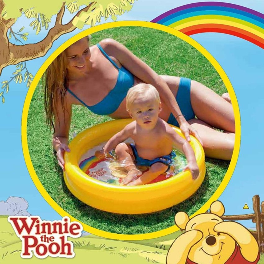 ดูภาพ Intex 58922 Winnie the Pooh สระน้ำเป่าลมสำหรับเด็กเล็ก ขนาด:61cm*15cm เพิ่มเติม Intex 58922 Winnie the Pooh สระน้ำเป่าลมสำหรับเด็กเล็ก ขนาด:61cm*15cm