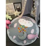 Minlane Kids Playmats แผ่นรองคลาน เสื่อรองคลาน ผ้าฝ้าย ที่เก็บของเล่น ถุงเก็บของเล่น ลาย แกะ