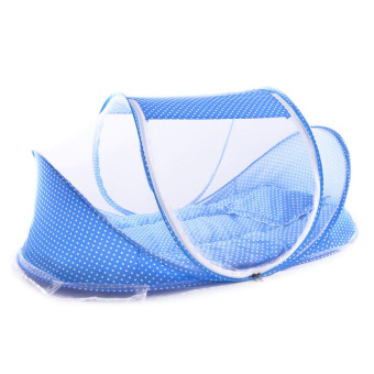 PAlight Portable Foldable Baby Crib Mosquito Net Set (Pink) - Intl