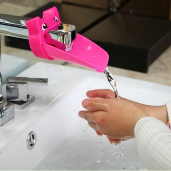 Posh Fun Animals Faucet Extender Baby Kids Hand Washing BathroomSink Gift Rose - intl