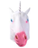 yesefus Halloween Novelty Costume Party Latex Animal Head Mask, Unicorn