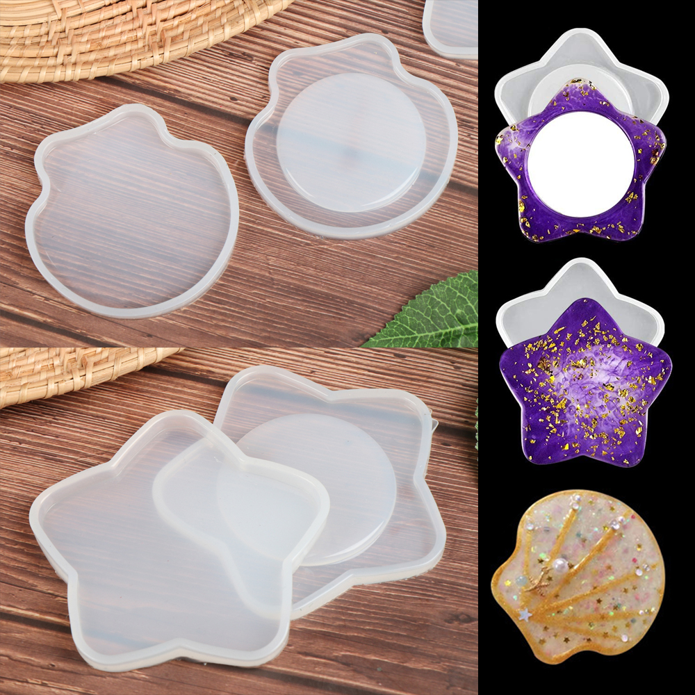 NARGANG89 DIY Dropping Glue Transparent Casting Crafts Silicone Molds Jewelry Making Tool Resin Comb Mold Pendant Mould