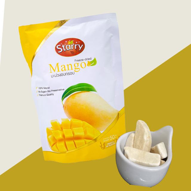Starry Freeze Dried Fruit Mango (30G&50G) ราคา 129 บาท*ส่งฟรี