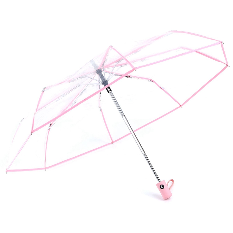 Transparent Umbrella Automatic Umbrella Rain Women Men Sun Rain Auto Umbrella Compact Folding Windproof Style Clear umbrella