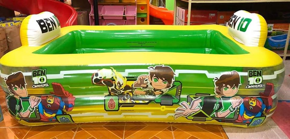 สระน้ำเป่าลมลายการ์ตูนลิขสิทธิ์ของแท้ มีหมอนรองคอ มีกันลื่น ขนาด2เมตร มีมอก.ทุกชิ้น ราคา 1,290 บาท*ส่งฟรี