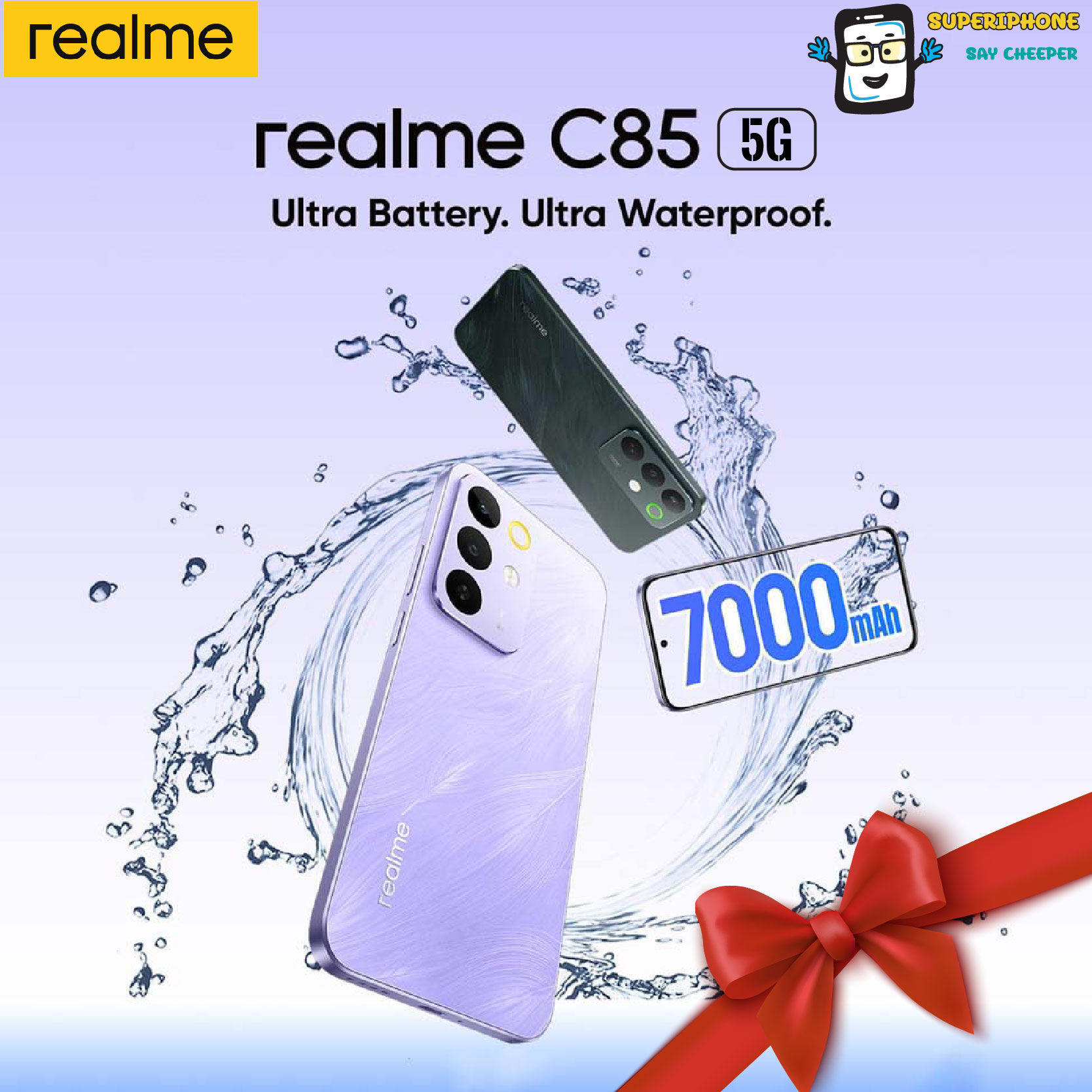 Realme C85 5g Model (8+128Gb) Screen 6.80 L Refresh Rate up to 144 Hz L Battery 7000 Mah ราคา 7,994 บาท*ส่งฟรี