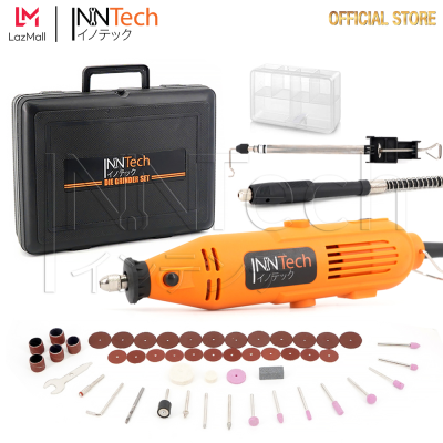 InnTech เครื่องเจียร์ มินิ แกะสลัก เจียร์สายอ่อน ปรับความเร็วได้ 6 ระดับ พร้อมดอกหัวเพชรอุปกรณ์เสริม