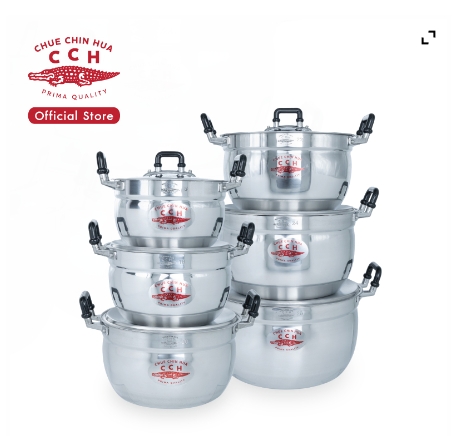หม้อหุงต้ม ขนาด 16/18/20/22/24/26 ซม. ชุด6ใบ ราคา 1,960 บาท*ส่งฟรี