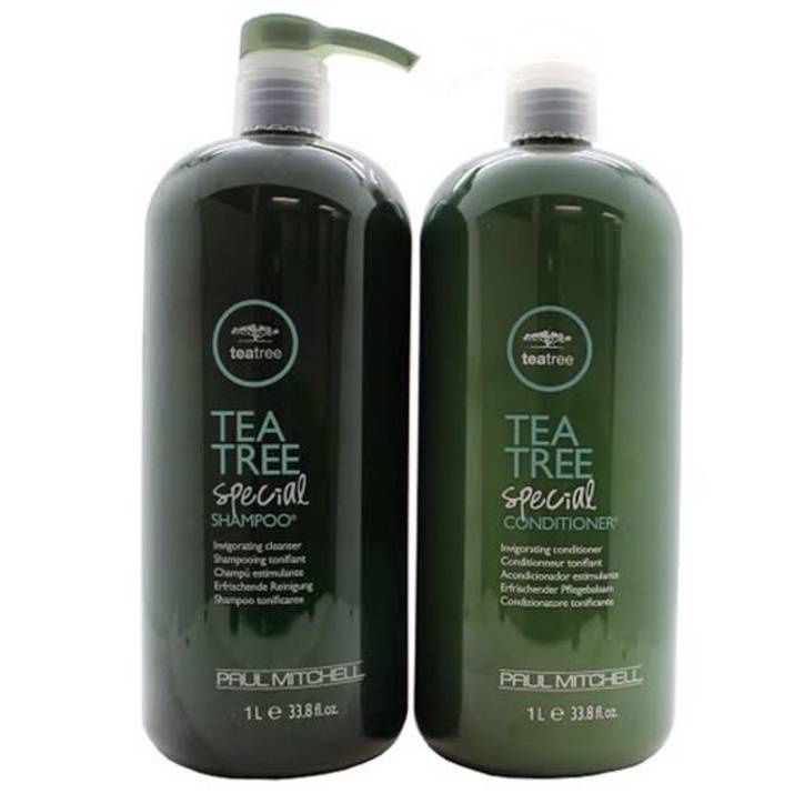 แชมพูสระผม ครีมนวดผม ทรีทเม้นท์ฟื้นฟูผม Paul Mitchell Tea Tree Special Shampoo/Conditioner 1000ml แชมพู ครีมนวดผม ขจัดรังแค สูตรเย็น