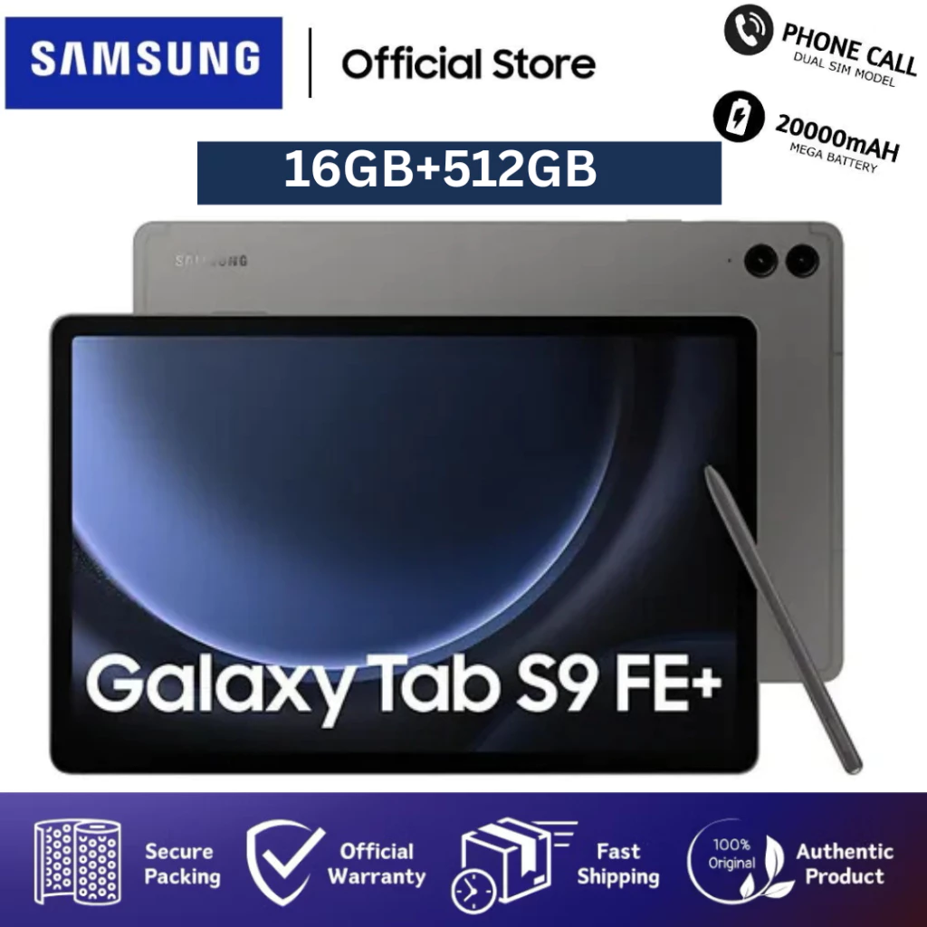 [Free Coupon] Samsung Galaxy S9 Fe+ Android Tablet | 12\\\" Fhd | 16+512Gb | Call 5g + Free Gift ราคา 2,592 บาท*ส่งฟรี