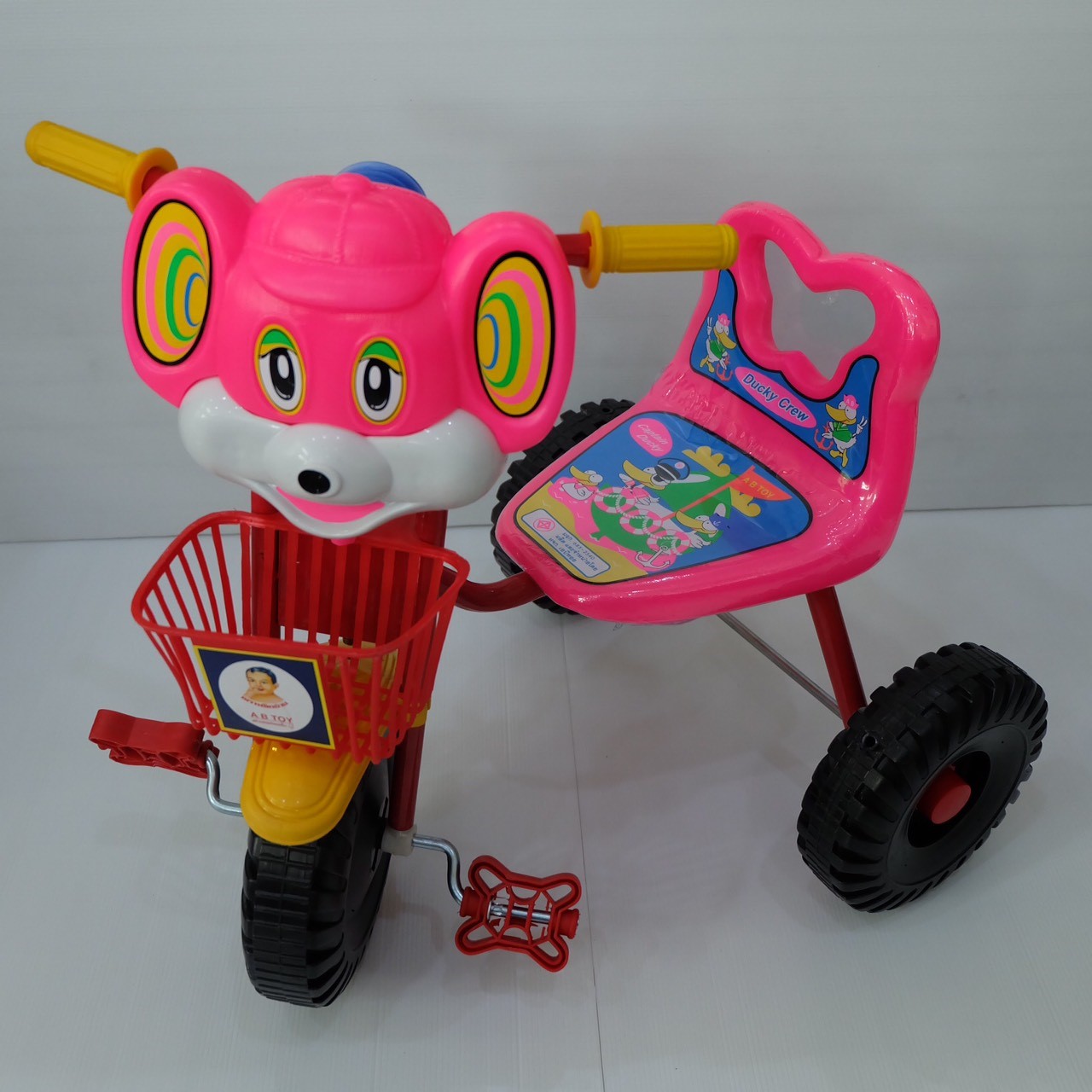 Aurinko BABY Tricycle รถเด็กสามล้อหนูเริงร่า Nv-Pink