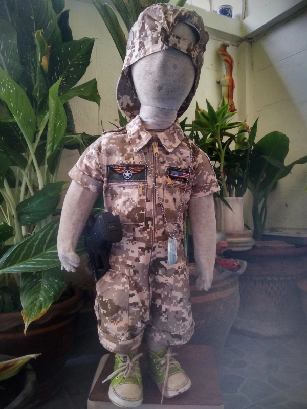 ภาพหน้าปกสินค้าชุดทหารเด็กนักบิน นาวิกอเมริกา(พร้อมหมวกครับ) แขนสั้นขาสั้น เทห์ได้ทั้งเด็กหญิง ชาย