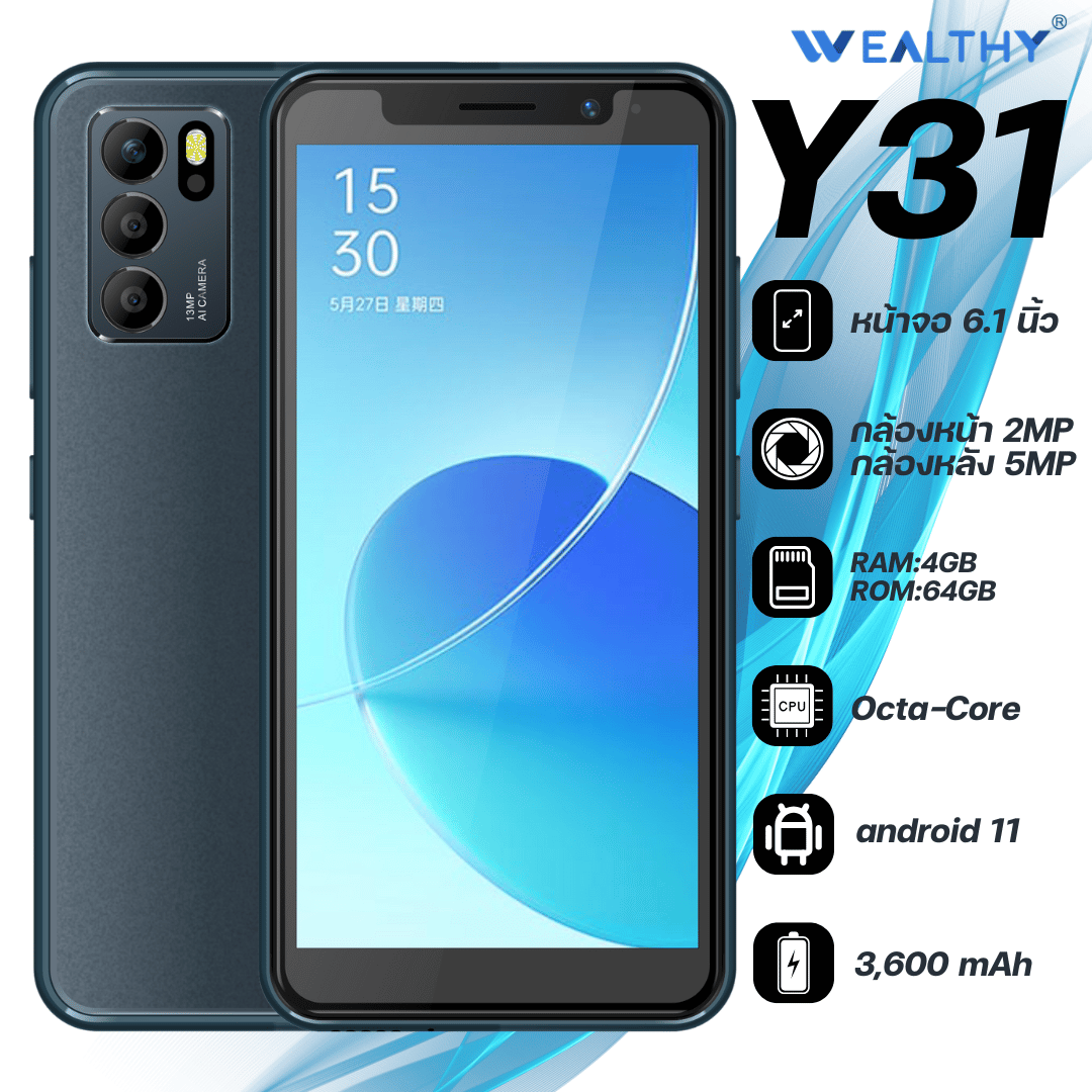 "ห้ามพลาด! มือถือY31ราคาหลักร้อย คุณภาพหลักหมื่น ล้างสต๊อกวันนี้เท่านั้น!" ราคา 999 บาท*ส่งฟรี