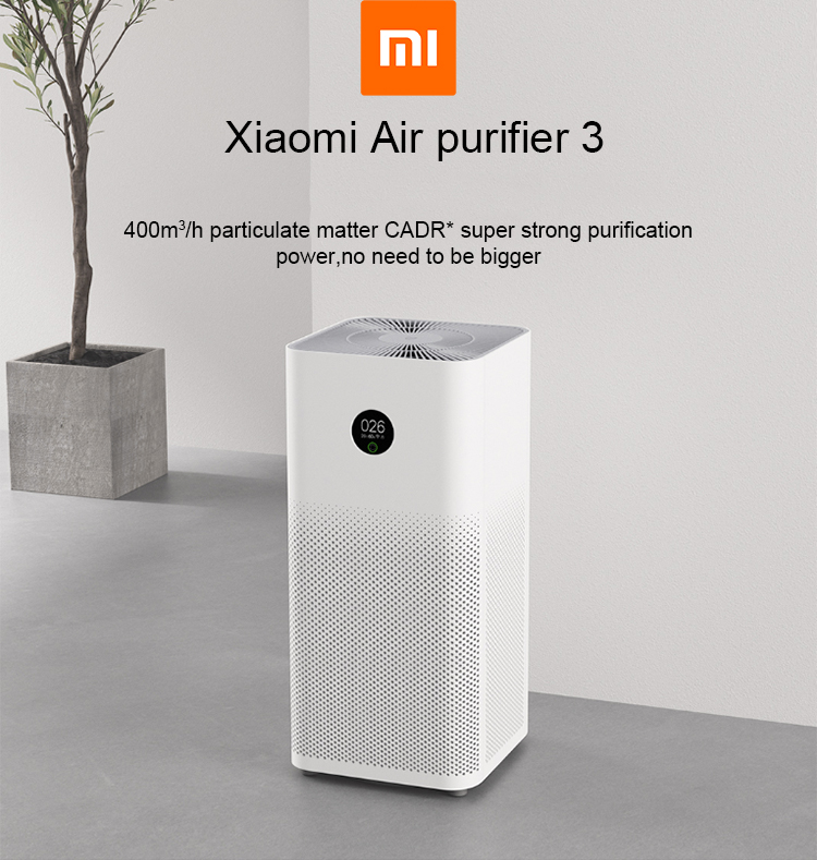 [คืนของได้ภายใน7วัน]?[สั่งแล้ว ส่งเลย] เครื่องฟอกอากาศ Xiaomi Mi Air Purifier 3 กรองฝุ่น PM2.5 พื้นที่ 30 ตร.ม [รับประกันร้าน 1 ปี] from xiaomi