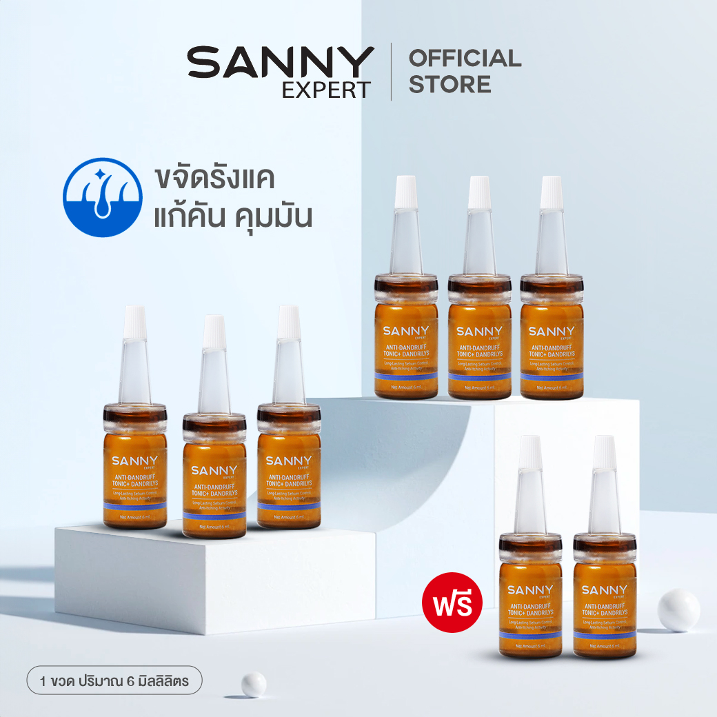 SANNY ANTI-DANDRULFF TONIC PLUS 6 BOTTLE FREE 2 BOTTLE ราคา 1,190 บาท*ส่งฟรี