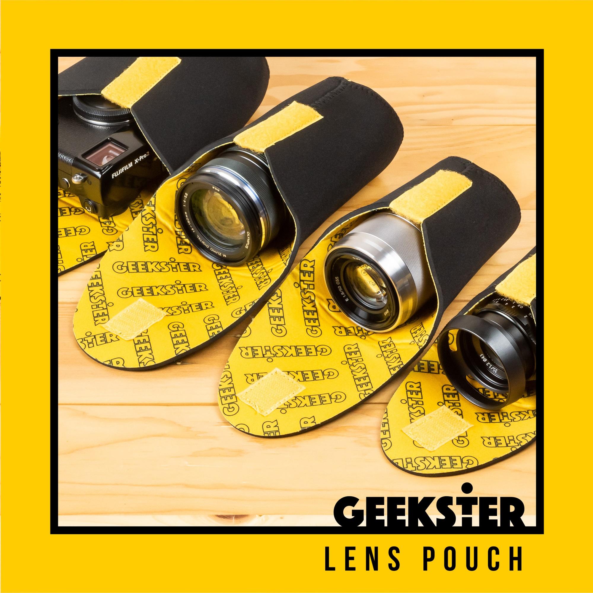⭐️Lens Pouch Bag ( มี 4 size S M L XL ) ( ถุงใส่เลนส์ Geekster ) ( Bag ) ( case ) ( protect ) ( cover ) ( Geekster )