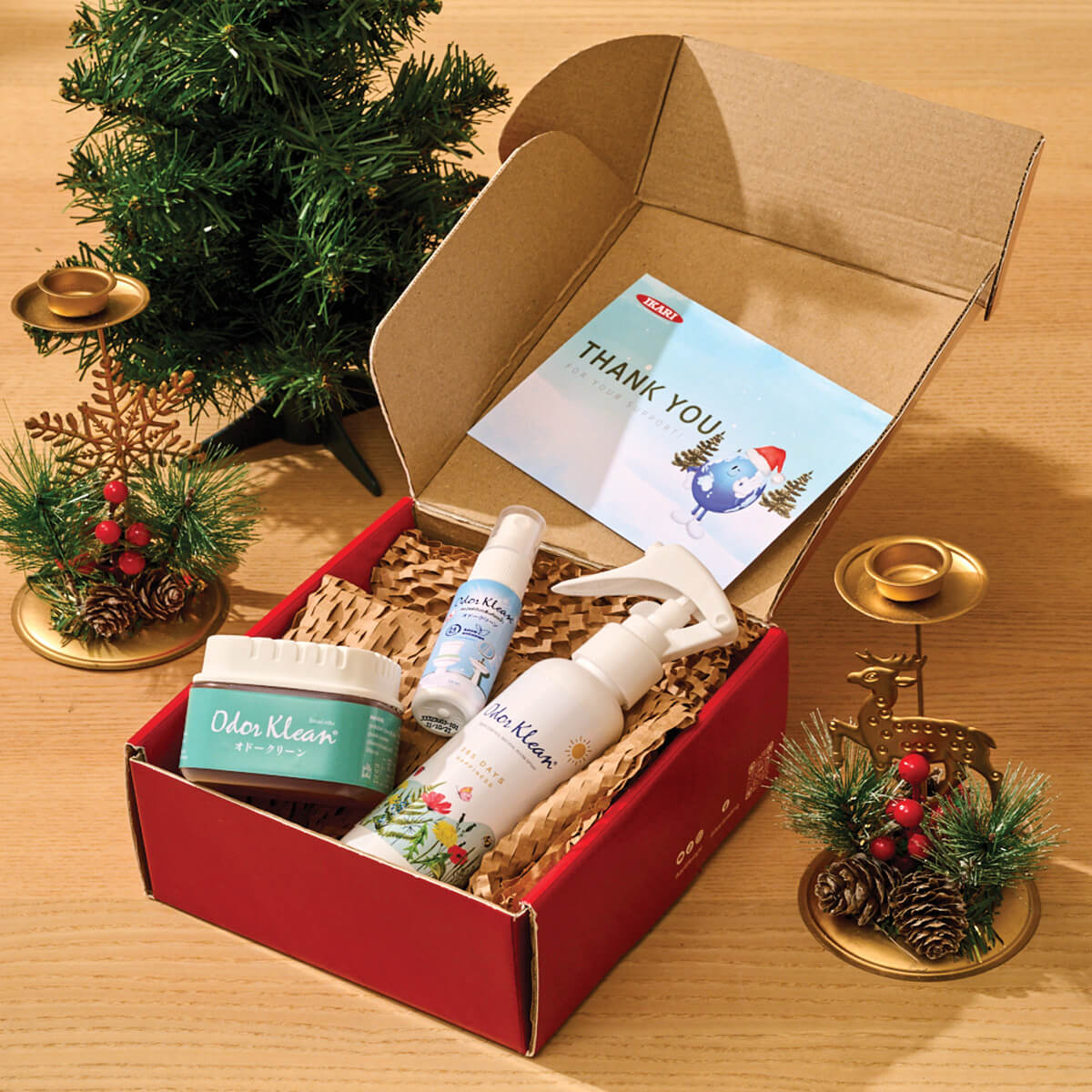 Box Set เซตของขวัญ Odor Klean ผลิตภัณฑ์ดับกลิ่น - กลิ่นอับ กลิ่นห้องน้ำ กลิ่นไม่พึงประสงค์ จะกลิ่นไหนก็เอาอยู่ ด้วยนวัตกรรมจากญี่ปุ่น! ราคา 420 บาท*ส่งฟรี