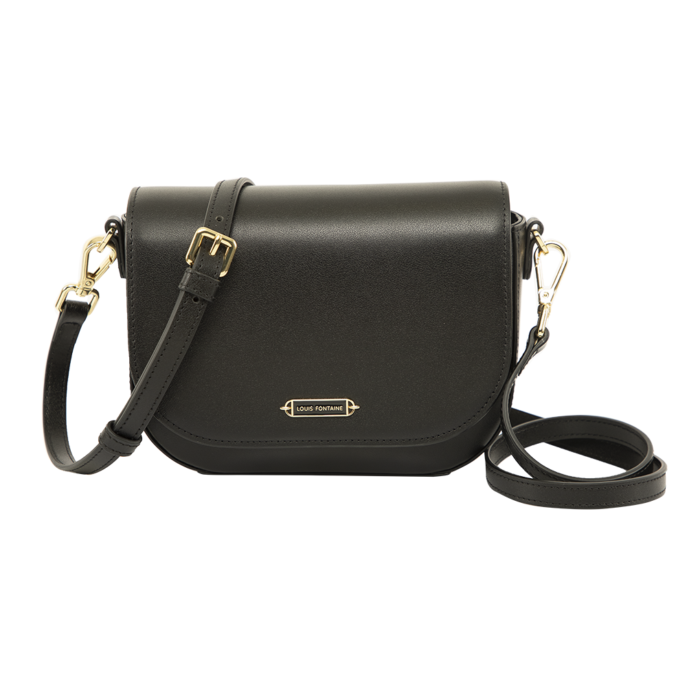 Louis Fontaine กระเป๋าสะพาย Cross Body รุ่น ELINA - สีดำ ราคา 3,200 บาท*ส่งฟรี