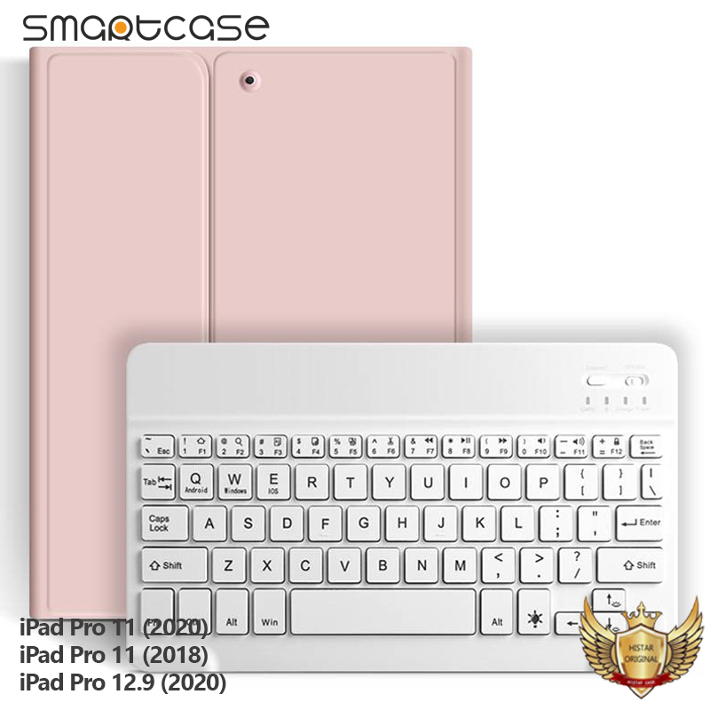 รูปภาพรายละเอียดของ 【พร้อมส่ง】Smart Case Keyboard เคสไอแพด พร้อมแป้นพิมพ์ภาษาอังกฤษ แถมฟรีสติกเกอร์คีย์ภาษาไทย for iPad Pro 11 (2020)   iPad Pro 11 (2018)   iPad Pro 12.9 (2020)