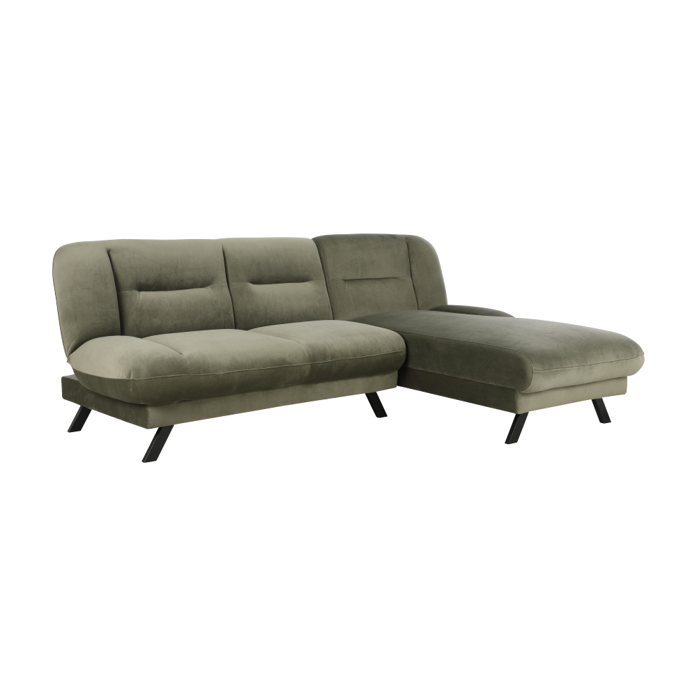 INDEX LIVING MALL OVAS Fabric L-shape Sofa-bed Left - Green ราคา 13,940 บาท*ส่งฟรี