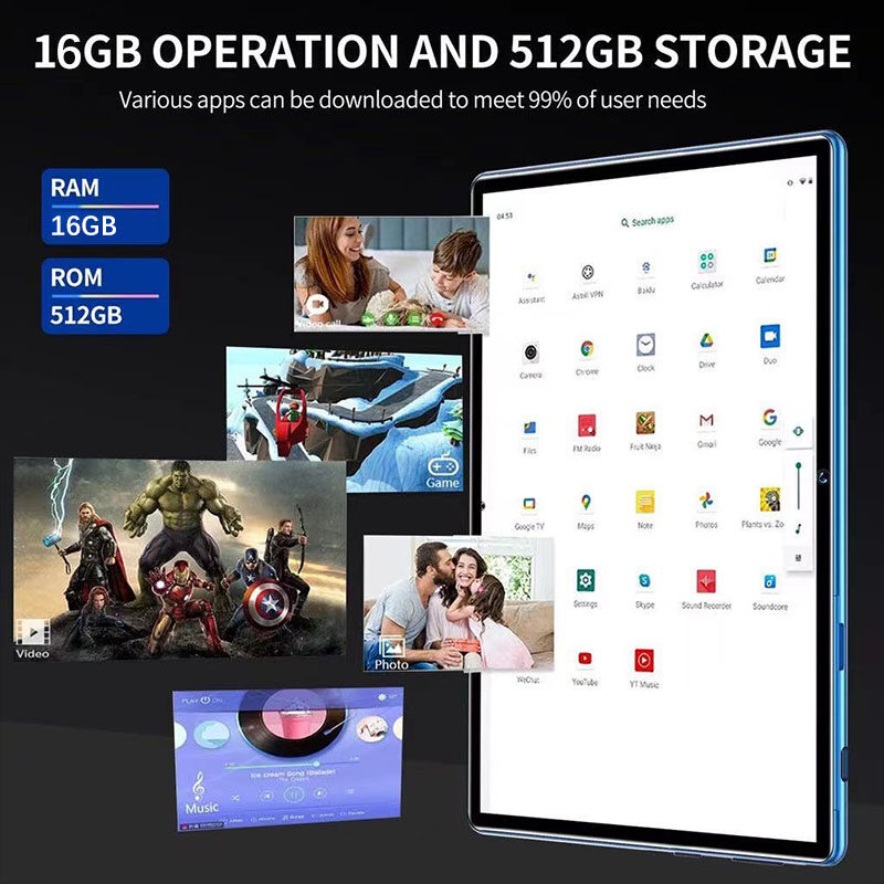 มุมมองเพิ่มเติมของสินค้า 【ซื้อ1แถม6】แป้นพิมพ์ฟรี Sansumg แท็บเล็ต 10.4 นิ้ว โทรได้ 4G/5G แท็บเล็ตถูกๆ Full HD 8800mAh รองรับ2ซิม 5G Tablet แรม16GB รอม512GB แท็บเล็ตถูกๆ Andorid11.0 แทบเล็ตราคาถูก รองรับภาษาไทย 11-Core แท็บเล็ต ราคา ถูกๆ แท็บเล็ตของแท้ tablet android จัดส่งฟรี