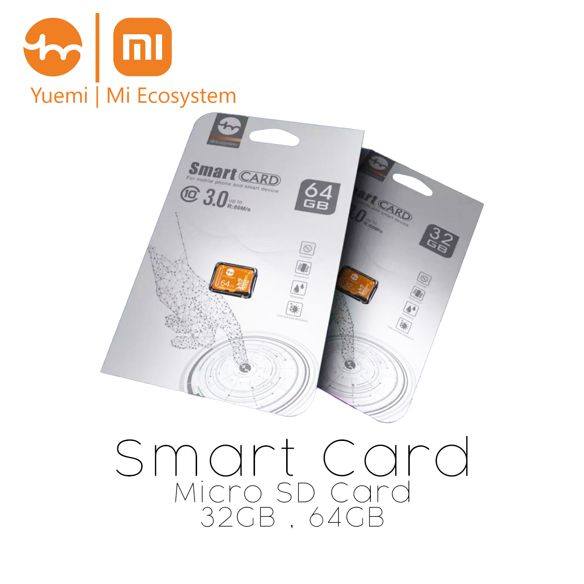 YueMi Ecosystem | Micro SD Card Class 10 R:80M/s เมมโมรี่การ์ด ขนาดความจุ 32GB HC, 64GB XC ราคา 300 บาท*ส่งฟรี
