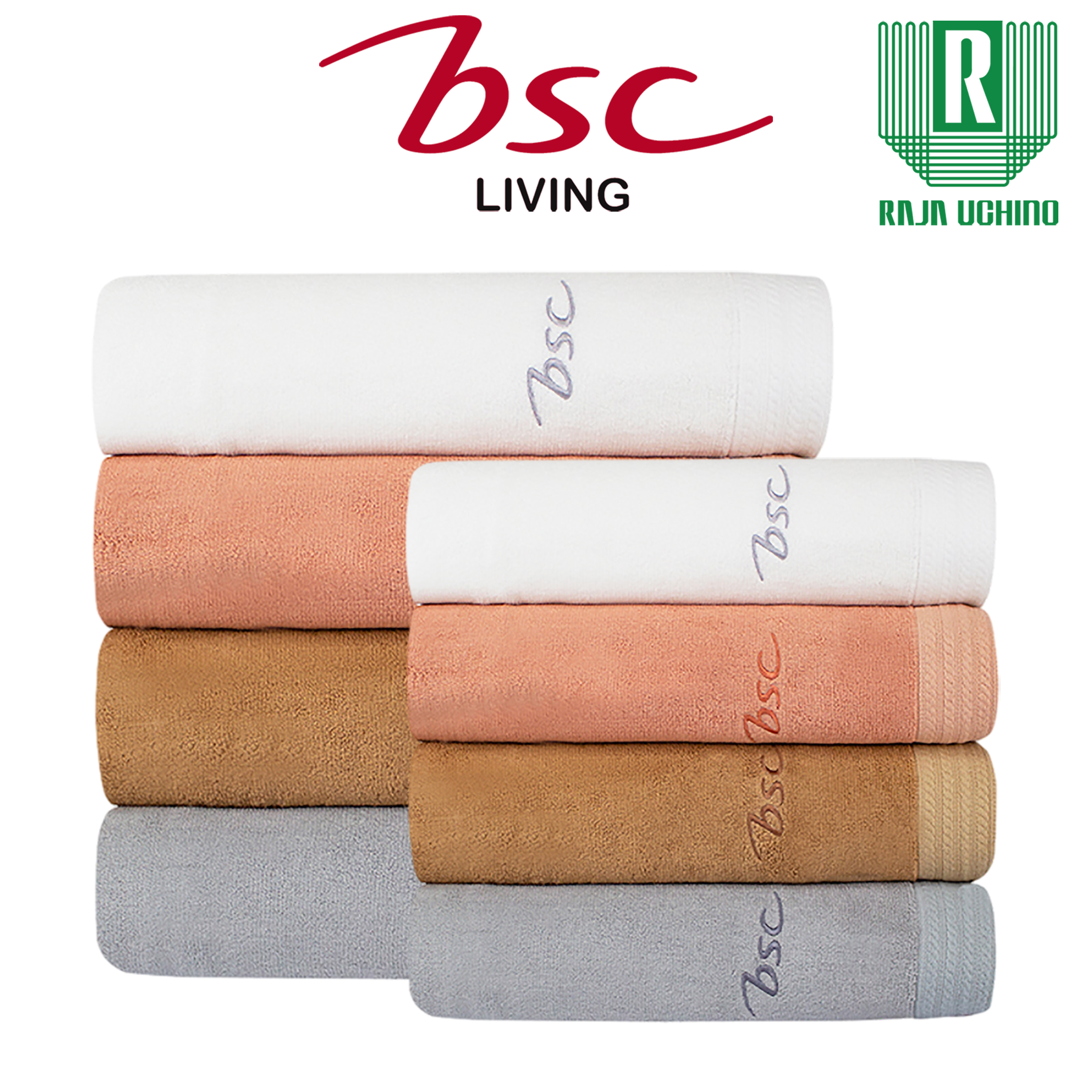 BSC Bamboo Towel ผ้าขนหนูแบมบู100% ซับน้ำดี มีแอนตี้แบคทีเรีย ขนาดใหญ่พิเศษ [ AST147 ] ราคา 200 บาท*ส่งฟรี