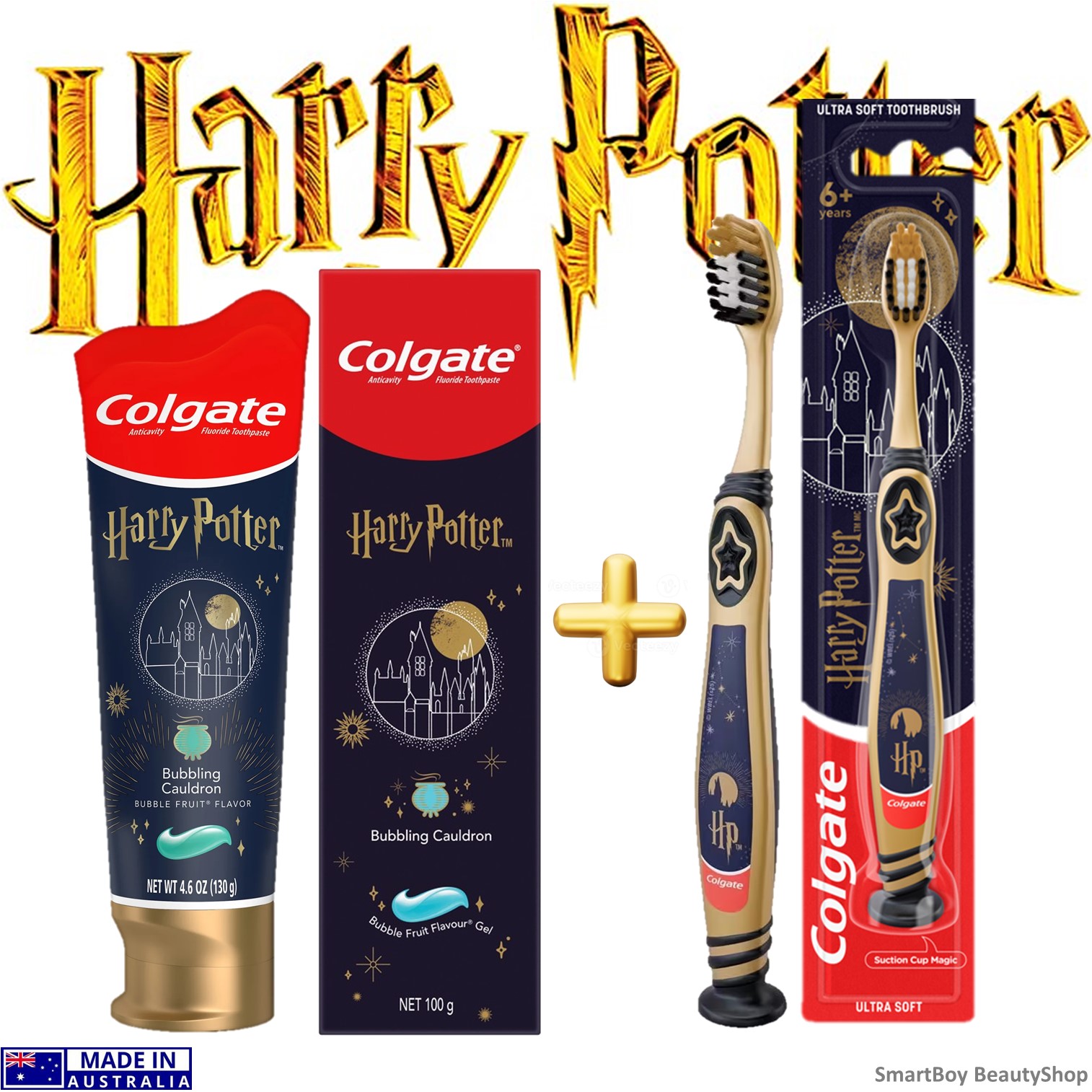 Colgate Harry Potter Kids Manual Toothbrush+Toothpaste 6+ Years, Special Edition Children's Toothbrush and Toothpaste, Genuine Harry Potter License, Imported Product from Australia. ราคา 645 บาท*ส่งฟรี