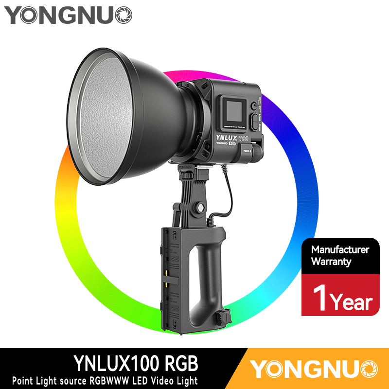 YONGNUO YNLUX100 RGB 2000-10000K Adjustable Color Temperture Portable for Indoor and Outdoor Photography - ยี่ห้อ YongNuo ราคา 5,390 บาท*ส่งฟรี