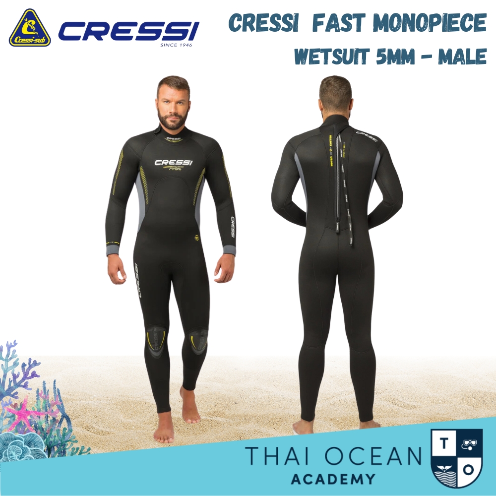 ชุดดำน้ำ CRESSI FAST MONOPIECE WETSUIT 5MM - MALE สำหรับผู้ชาย ราคา 9,985 บาท*ส่งฟรี