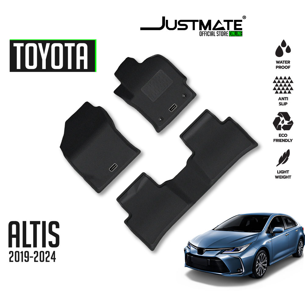 Justmate Toyota Car Floor Mats Altis 2019 - 2024 Can Be Used with Gasoline and Hev. ราคา 1,995 บาท*ส่งฟรี