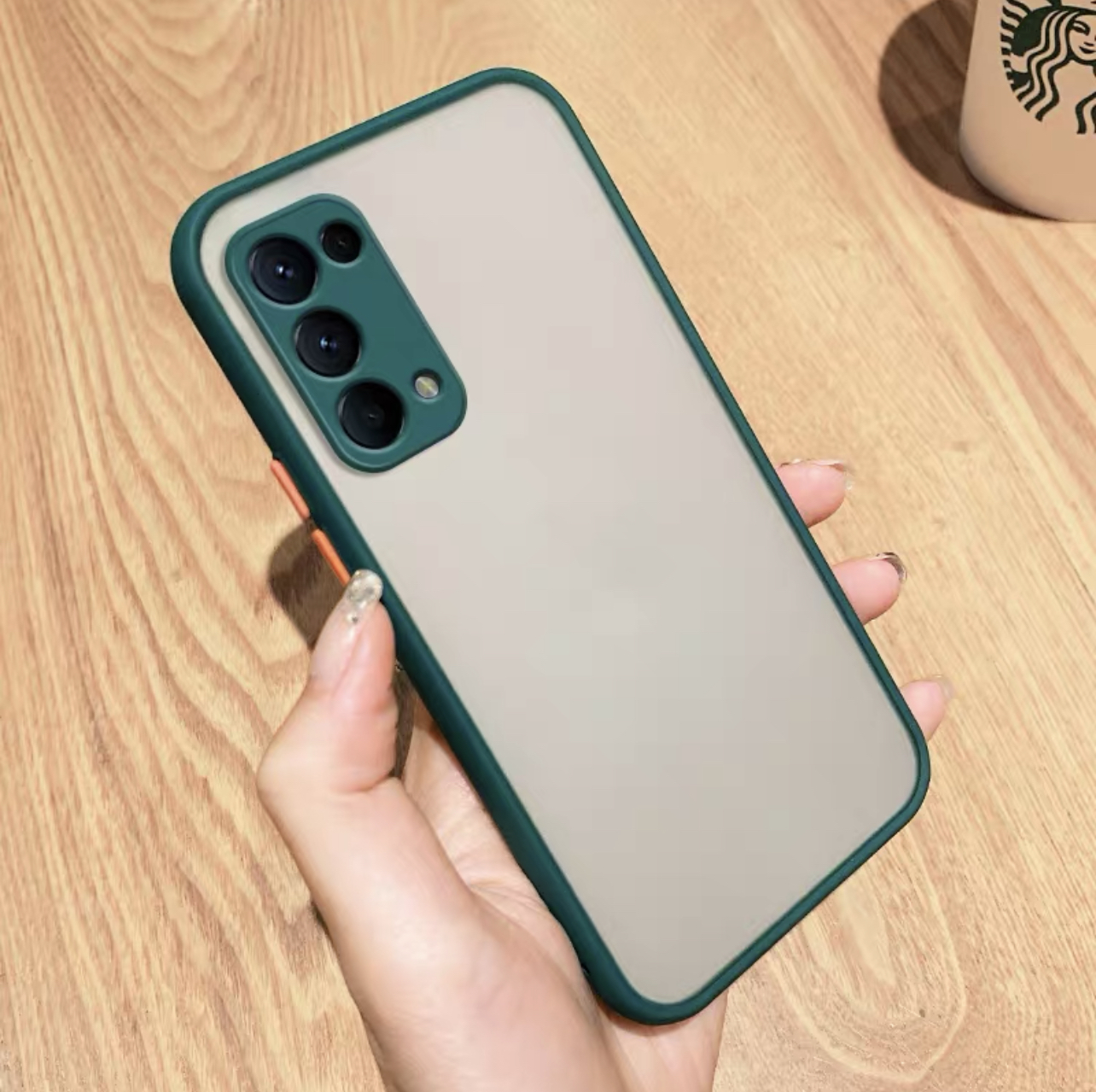 [ส่งจากไทย] Case OPPO Reno5 5G เคสโทรศัพท์ ออฟโป้ เคสกันกระแทก ปุ่มสีผิวด้าน กันรอยกล้อง ขอบนิ่มหลังแข็ง เคส Oppo Reno5